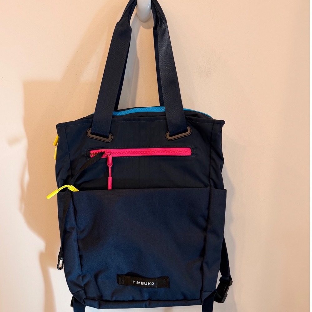 Timbuk2 Scholar Tote Pack Navy Blue Convertible Backpack Laptop Bag 5070-3